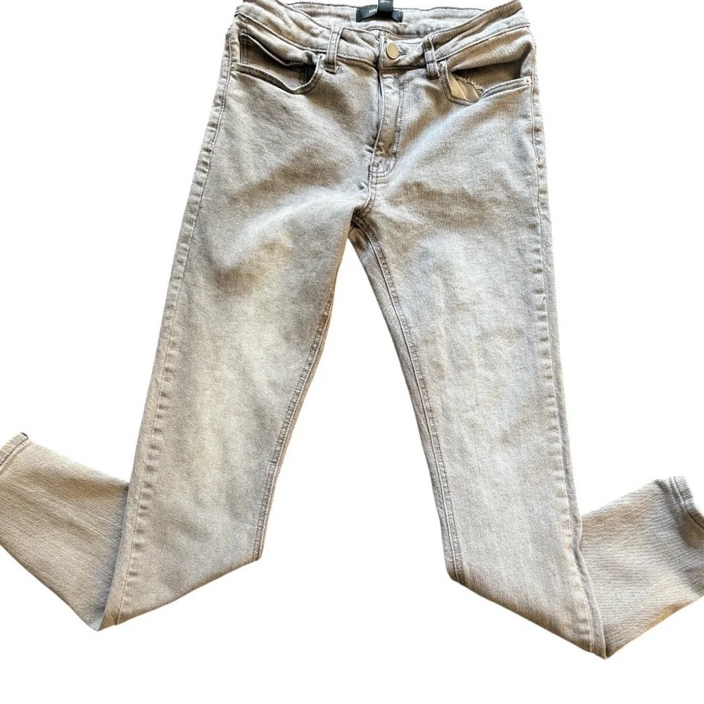 Slim Fit‎ Gray Denim Jeans Forever 21 Casual Streetwear Size 31 Moto